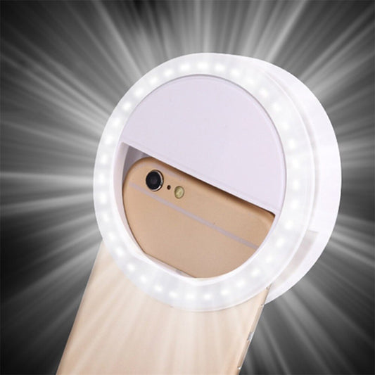 Lampada LED ad anello portatile per smartphone con 36 LED, ideale per selfie