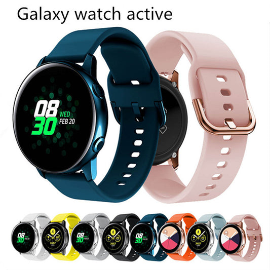 Cinturino in silicone a tinta unita per Samsung Galaxy Watch Active2, universale 20/22mm