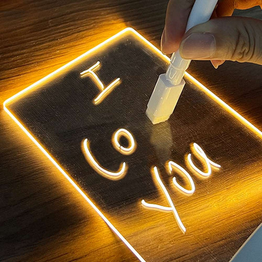 Luce notturna  a LED: alimentata tramite USB, decorata, con la penna inclusa