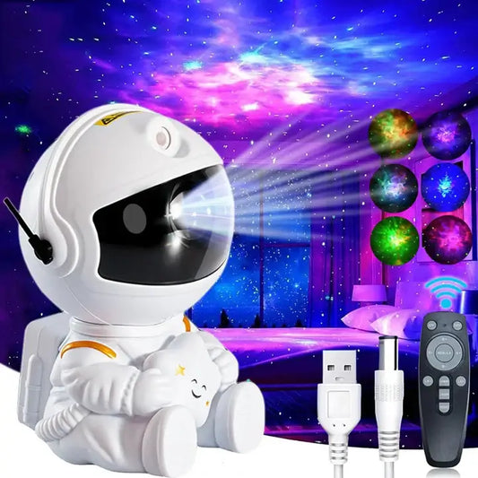 Galaxy Star Astronaut proiettore LED Luce notturna Cielo stellato Porjectors lampada decorazione camera da letto camera da letto decorativa per bambini regali