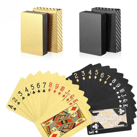 Carte da Gioco Oro Impermeabili, Carte Poker Oro 24K, Gioco da Tavolo,  Gioco d'azzardo