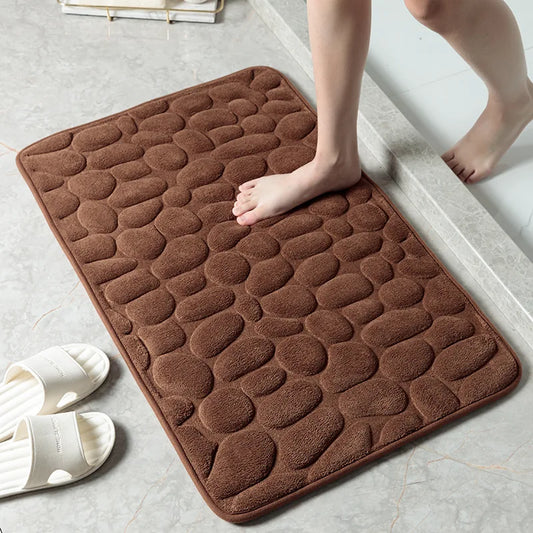 Tappetini antiscivolo per bagno: ciottoli, memory foam, vasca, doccia