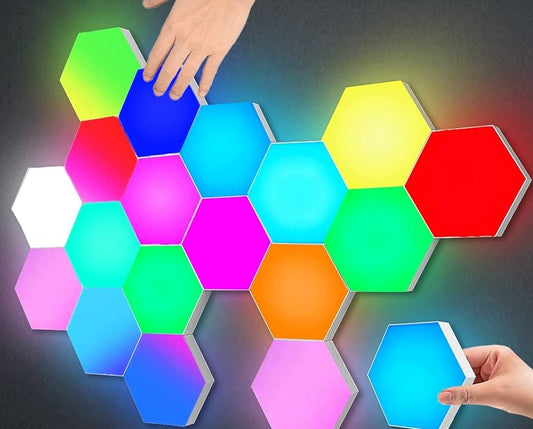 Quantum Touch Honeycomb Lamp With Creative Background Wall Decoration - RISE&SHINE